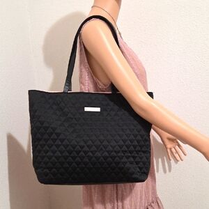 Ralph Lauren Black Quilted Tote PLUS